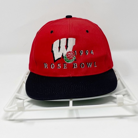 Vintage NCAA 1994 Rose Bowl Game University of Wisconsin Badgers SnapBack Hat - Picture 1 of 5